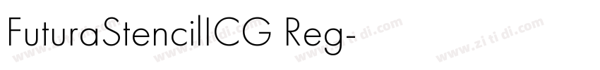 FuturaStencilICG Reg字体转换
